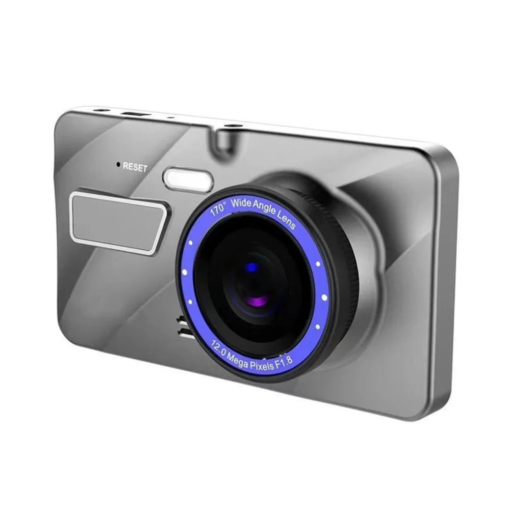 " 1080 P HD Автомобильная приборная панель DVR камера двойной объектив широкий угол обнаружения движения видео регистратор Dash Cam с g-сенсором