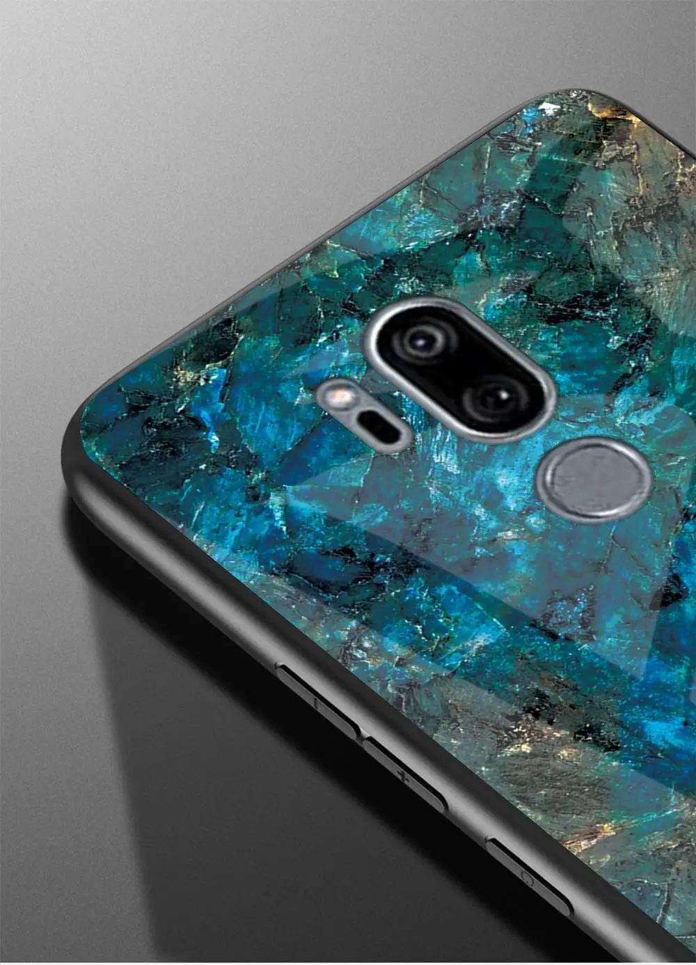 Для LG G7 ThinQ чехол стекло задняя Жесткая Крышка для телефона чехол для Funda LG G7 LGG7 чехол G710 мягкий TPU бампер закаленный для LG G 7 6,1''