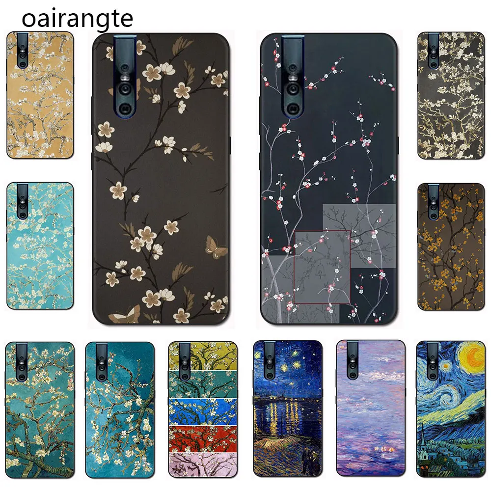 

art aesthetic van Gogh painting Soft TPU phone case for VIVO V15 V11 Pro V9 V7 V5 Y17 Y55s Y69 Y71 Y81s Y91C Y93