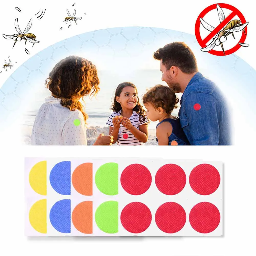 30 unids/pack repelente de mosquitos parches pegatinas 100% aceite Natural de dibujos animados Anti-Mosquito etiqueta mantiene alejados a los insectos lejos de Camping