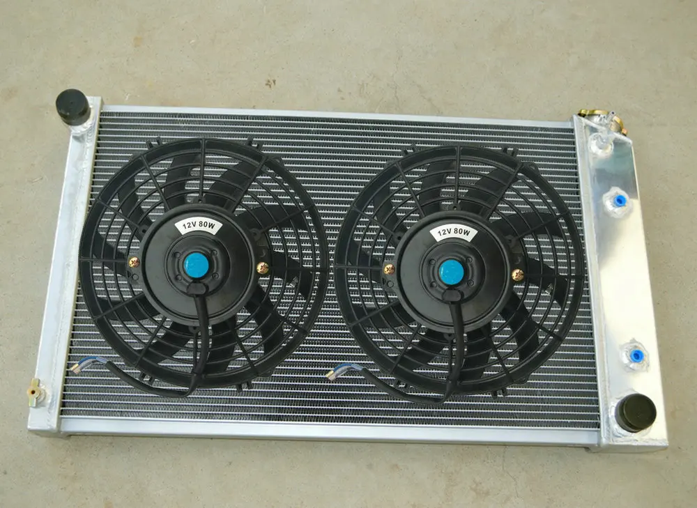 Car Truck Parts 2row Radiator Shroud Fan For 70 81 Chevy Gmc C K G C10 C C30 Camaro Impala V8 Car Truck Cooling Systems
