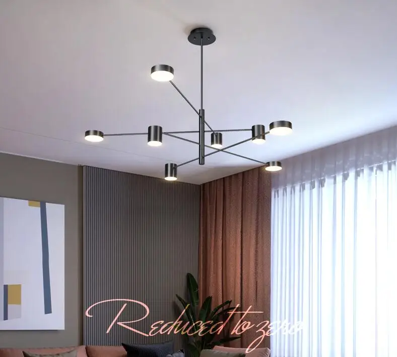 220 В вращающийся подвесной светильник s для гостиной, современный минималистичный домашний светильник для гостиной, подвесной светильник для спальни, светильники