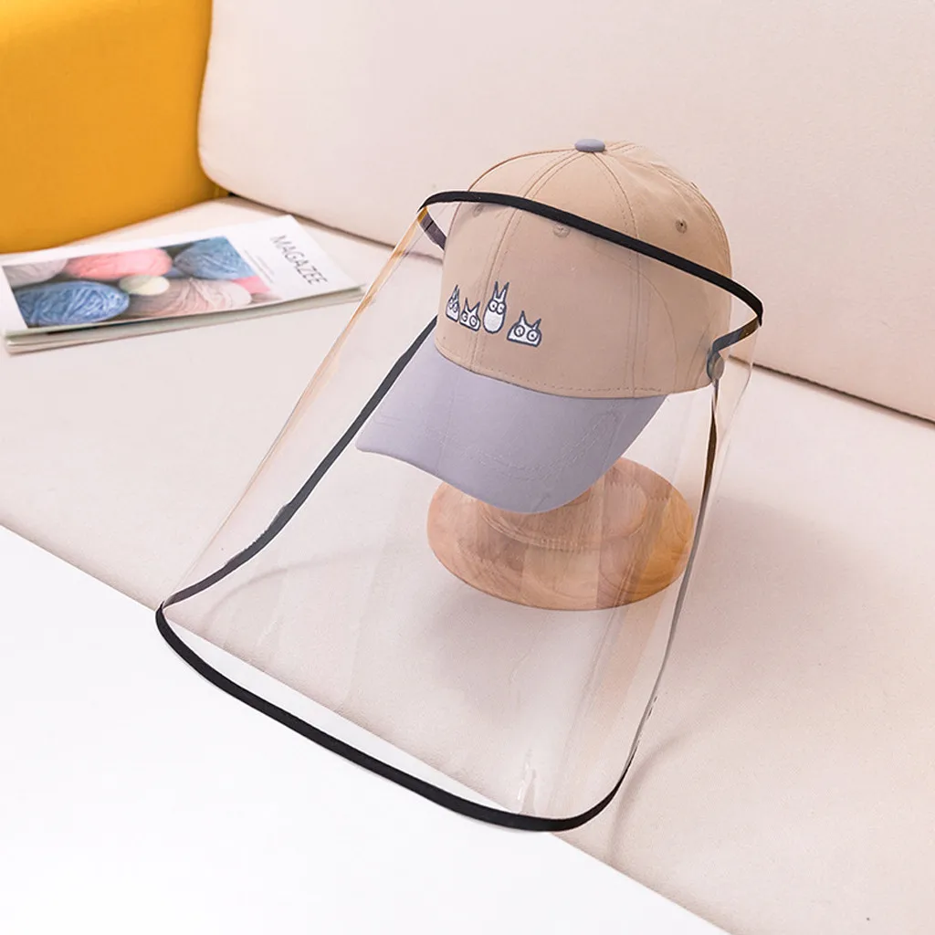 

Children Anti-spitting Protective Hat Outdoor Prevent virus Use with masks Dustproof Cover Kids Boys Girls peaked cap Hat