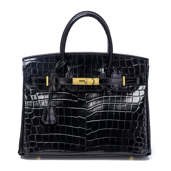 

2020 Luxury Handbags Genuine Leather Women Bags Totes Famous Brands Lady Messenger Shoulder Bags Crocodile pattern Crossbody Bag