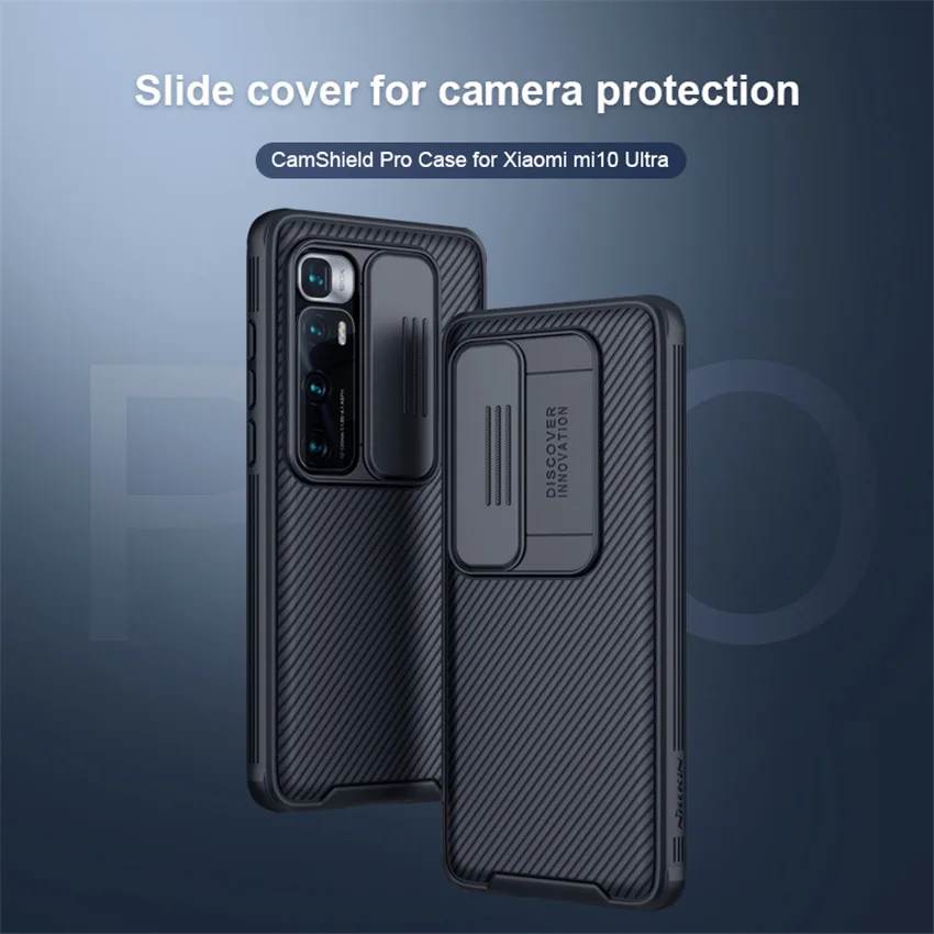 Для Xiaomi mi 10 Ultra Case NILLKIN Slide Camera Защитные чехлы для Ультра противоскользящие