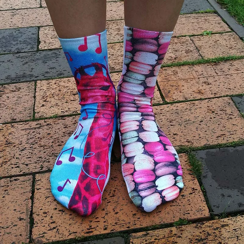 Милые женские носки с объемным принтом, 24 цвета, модные забавные короткие женские носки в стиле Харадзюку, носки в стиле хип-хоп
