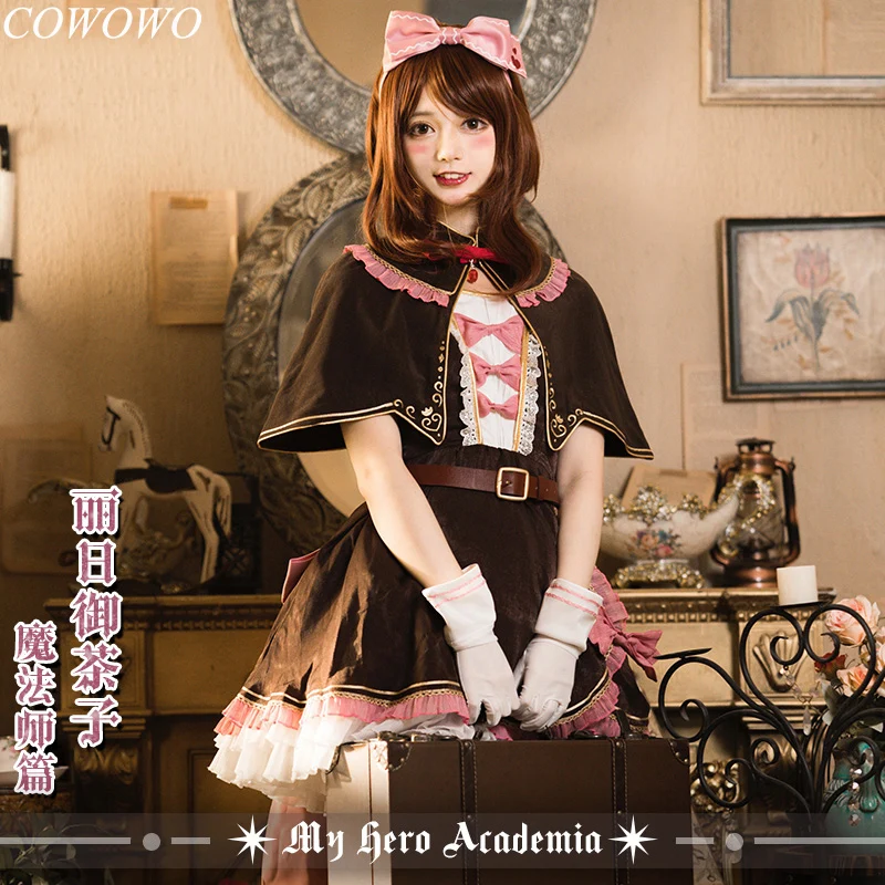 Аниме! Платье принцессы My Hero Academia Uraraka Ochaco элегантное милое униформа карнавальный
