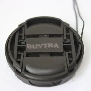1pc Universal Center Pinch Snap-on 49mm Camera Front Lens Cap Cover with Anti-losing String For Sony Canon Nikon DSLR Lens