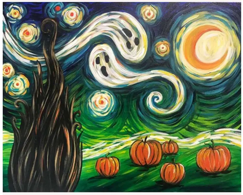 Алмазная вышивка на Хэллоуин тыква полностью алмазная живопись наклейка ферма