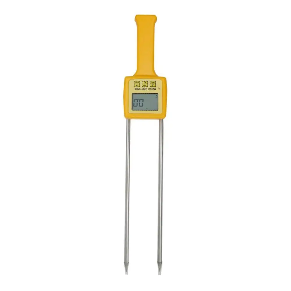 

Food Moisture Meter With Probe Needle Corn Wheat Rice Temperature Humidity Tester Digital Lcd Display Monitor