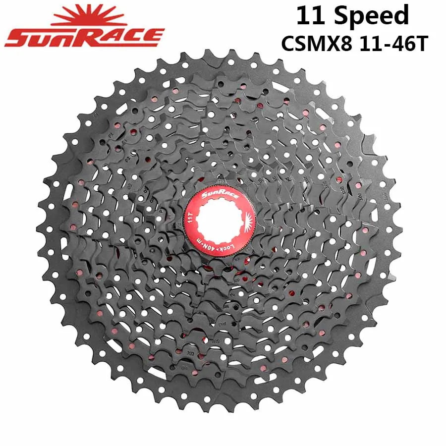MX8 11-46T Black Sunracing 11 скоростная кассета CSMS8 CSMX8 MX80 RX8 11-46 T/42 T/40 T/50 T велосипедная кассета подходит Shimano SRAM маховик sunracing 11-50T - Цвет: MX8 11-46T Black