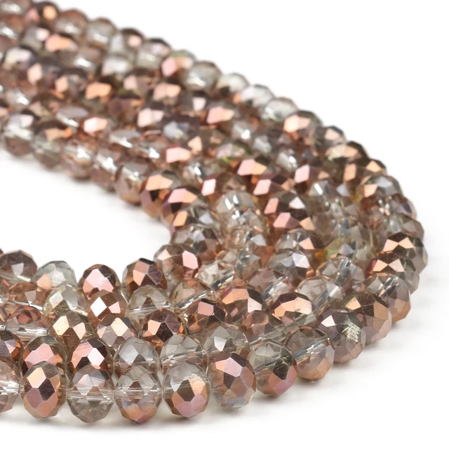 FAMLEAF 70 Perline Rotonde In Vetro Cristallo, 10 - Foto 7