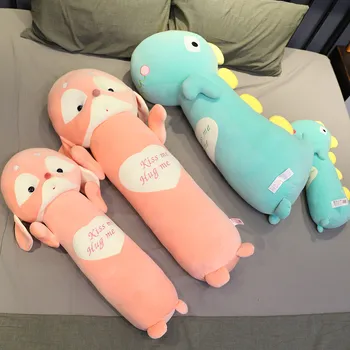 

Cute Girl Sleeping Long Pillow Dinosaur Ultraman Bed Pillow Cushion Doll Super Soft Cute Girl Ragdoll Gifts For Boyfriends And G