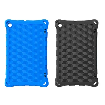 

2Pcs All-New Amazon Fire HD 10 Tablet Case for Adult and Kids,Light Weight Shock Proof Back Cover Tablets - Black & Blue