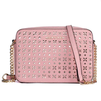

MICKY KEN Chain Hollow Small Square Bag Women 2020 New Korean Fashion Personality Simple Shoulder Crossbody Crossbody Makeup Bag