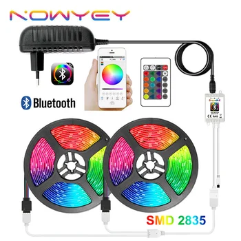 

RGB LED Strip SMD2835 10M LED Strip Lights Bluetooth APP and IR Remote Control 12V RGB Tape Ambilight