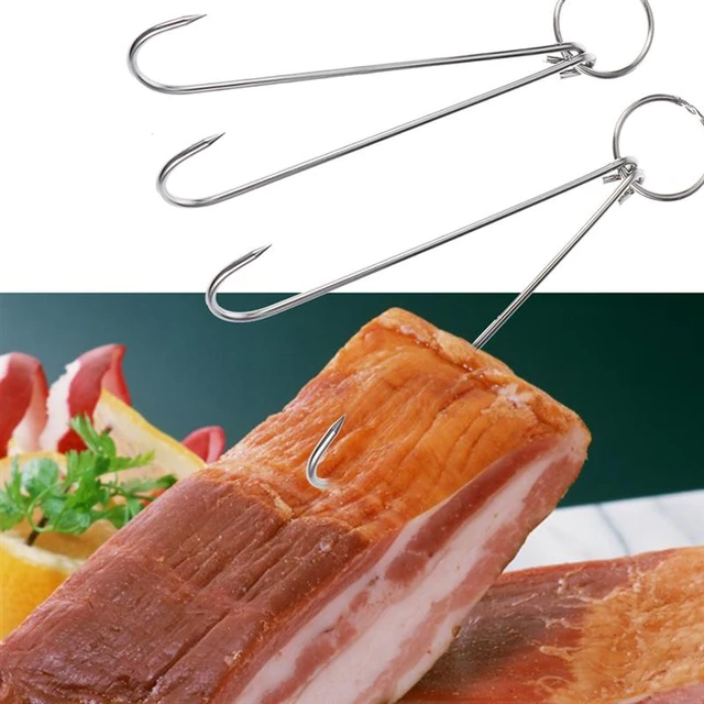 Hooks Hanger Meat Hook Sausage Hanging Bbq Grill Beef Butcher Processing  Bacon Accessories Smoker Stainless Ham