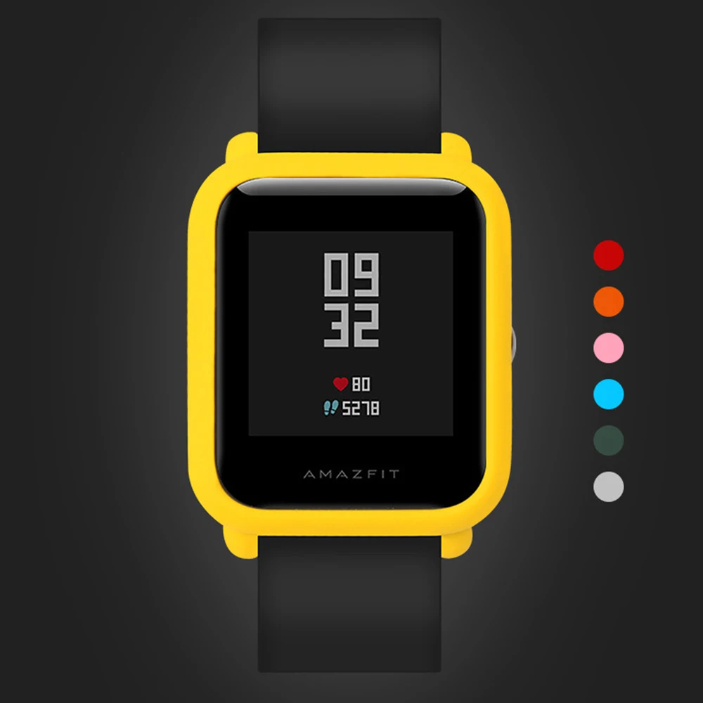 Чехол для часов Huami Amazfit Bip Younth стильный цветной мягкий чехол из ТПУ Xiaomi защитный