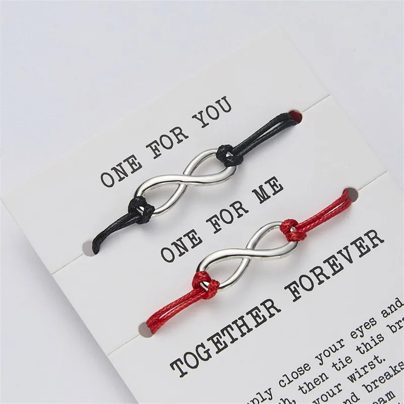 2 шт. набор красных браслетов в форме сердца | Украшения и аксессуары