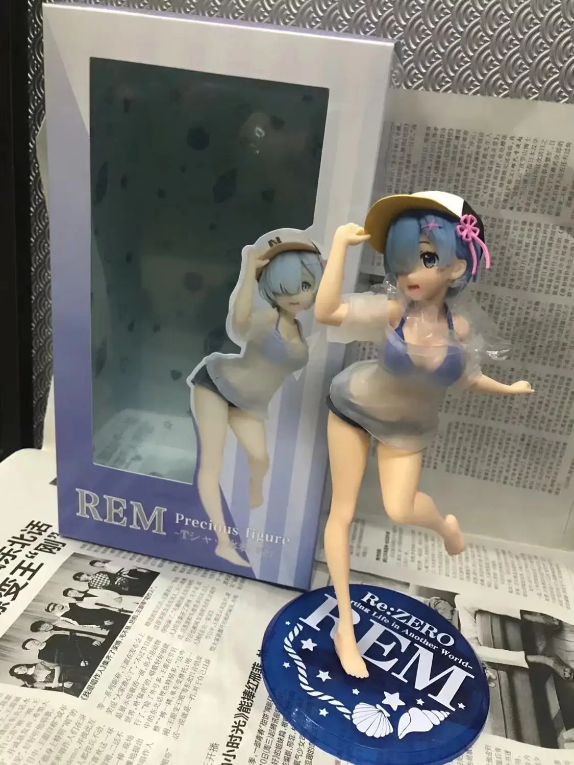 Аниме 24 см Re: жизнь в другой мир от нуля Rem прозрачная одежда купальник из PVC