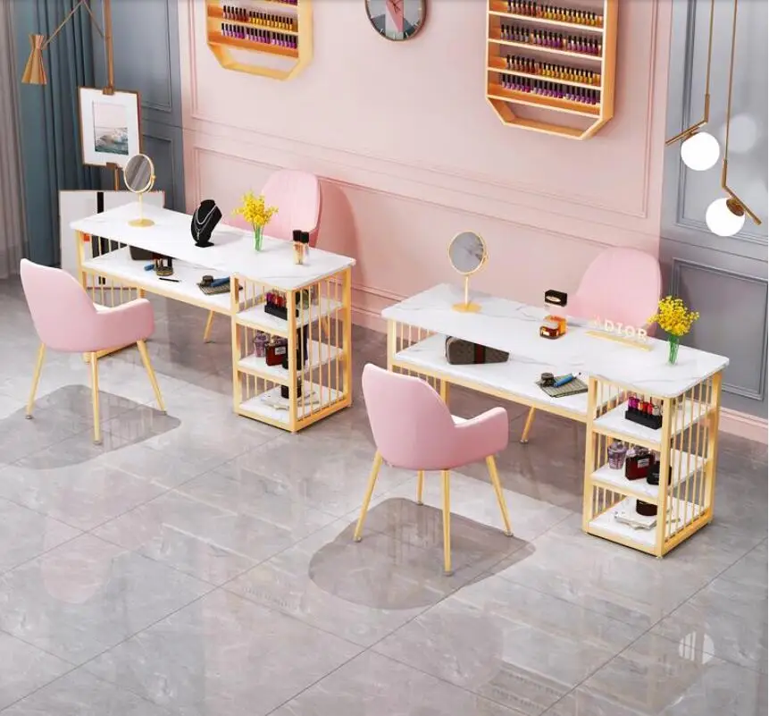 Net red ins manicure table and chair set special price economical manicure shop table and chair nordic style special price economical manicure table simple single and double manicure table manicure table chair set