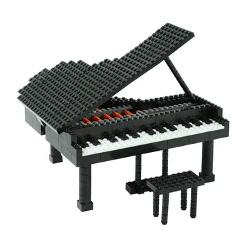 

Musical Instrument Micro Diamond Building Blocks Colorful Grand Piano Assembly Model Bricks Educational Toys for Children