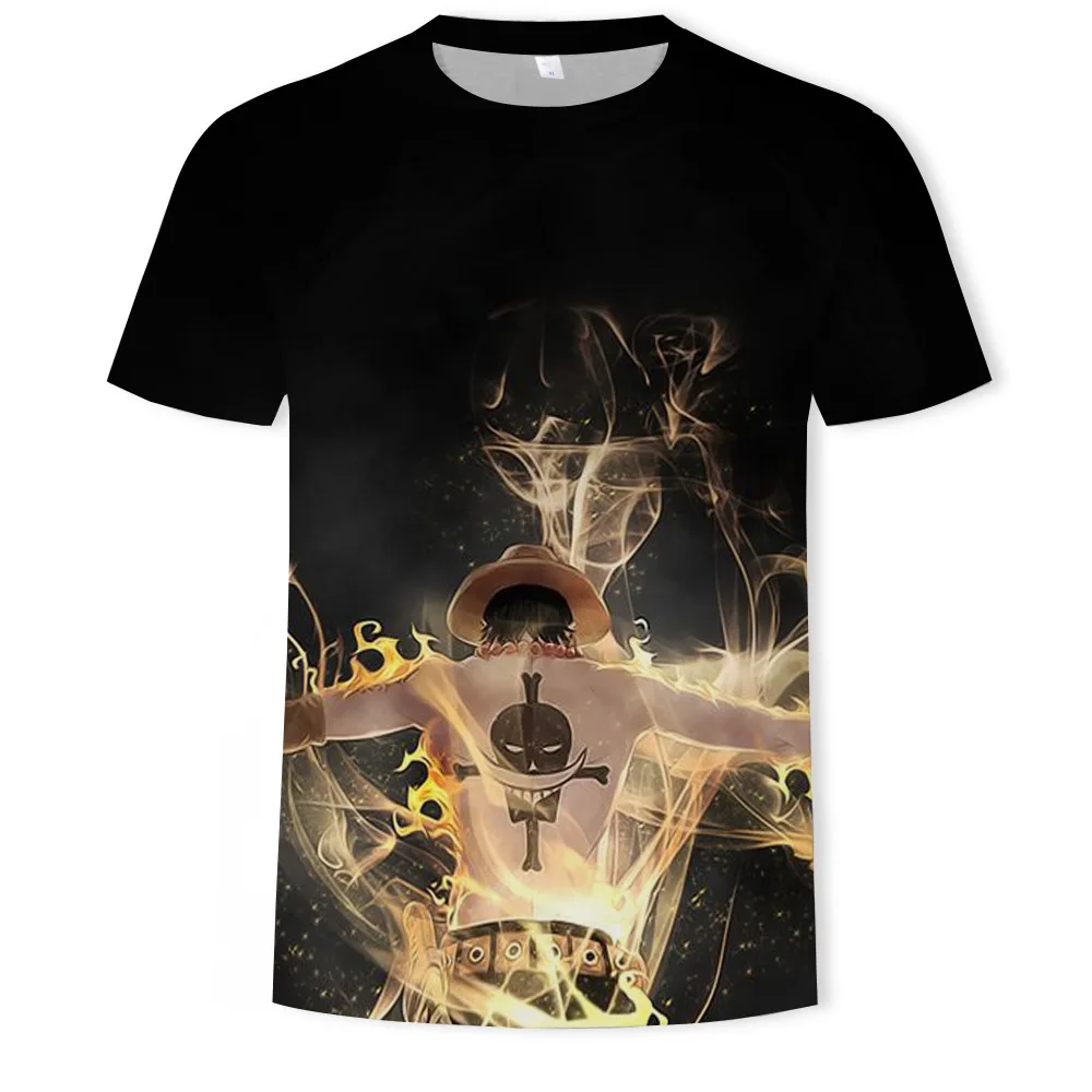 Новинка 2019 футболка Luffy из цельного куска повседневная мужская с круглым вырезом