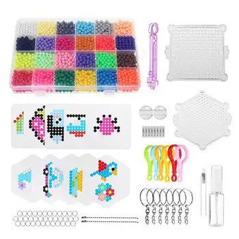 

3000 pcs, 24 colors, reusable beads, puzzle, crystal, DIY, water spray, bead kit, ball, games, 3D, handmade, magic toys for chil