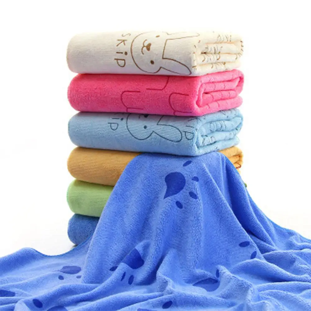 

Studyset 70x140 Cartoon Printing Microfiber Absorbing Water Beach Towel for Dog Bath