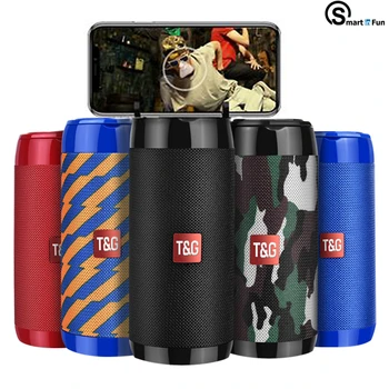 

Versatile Colorful Bluetooth Speaker Column Portable Mini with FM Radio Subwoofer Wireless Loundpeakers & Phone Holder 9 Colors