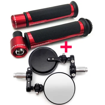 

Motorcycle Mirror Handlebar Bar End Mirrors&Moto Grips 22MM For HONDA XR250 SHADOW 600 CB1000R CBF 600 FORZA 300 X ADV 750