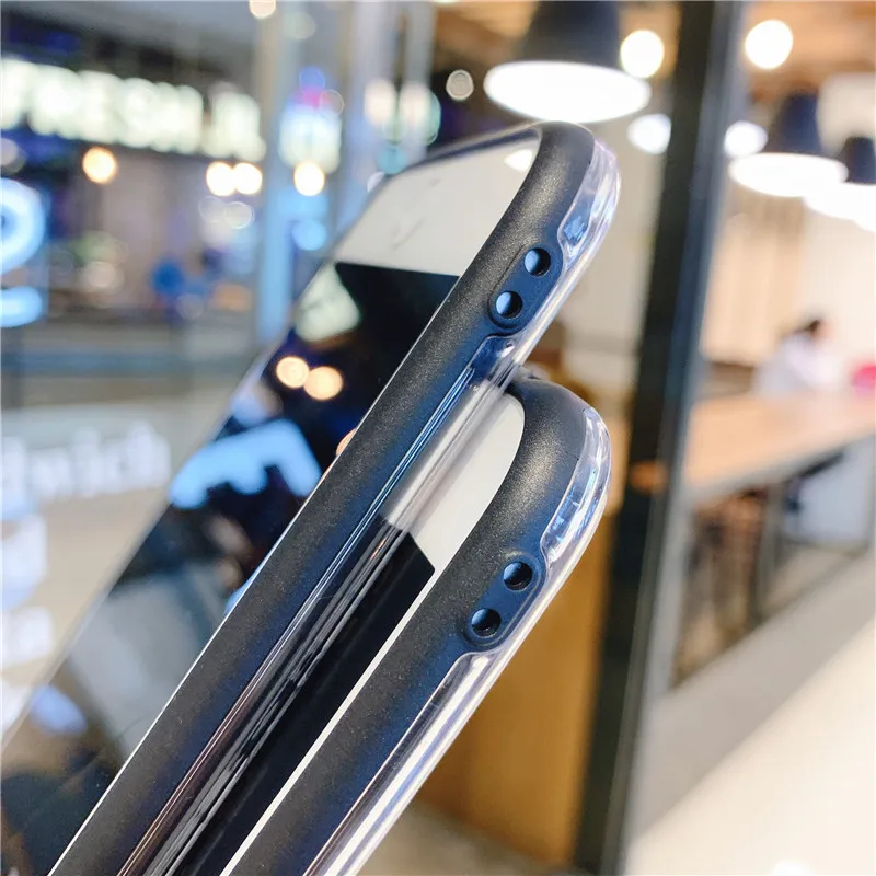 Для iPhone 11 pro Max чехол для телефона с мультяшным медведем+ пленка для экрана из закаленного стекла для iPhone X XS Max XR 7 8 6s Plus прозрачный чехол