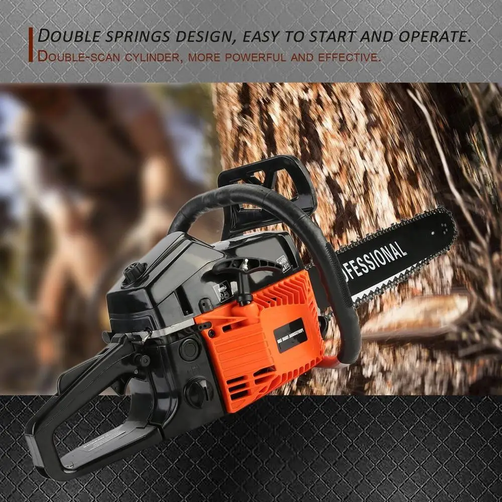 

6200 Chain Saw Easy Start Small Engine Two Stroke Gasoline Chain Saw Gasoline Chain Saw Wood Cutting Saw