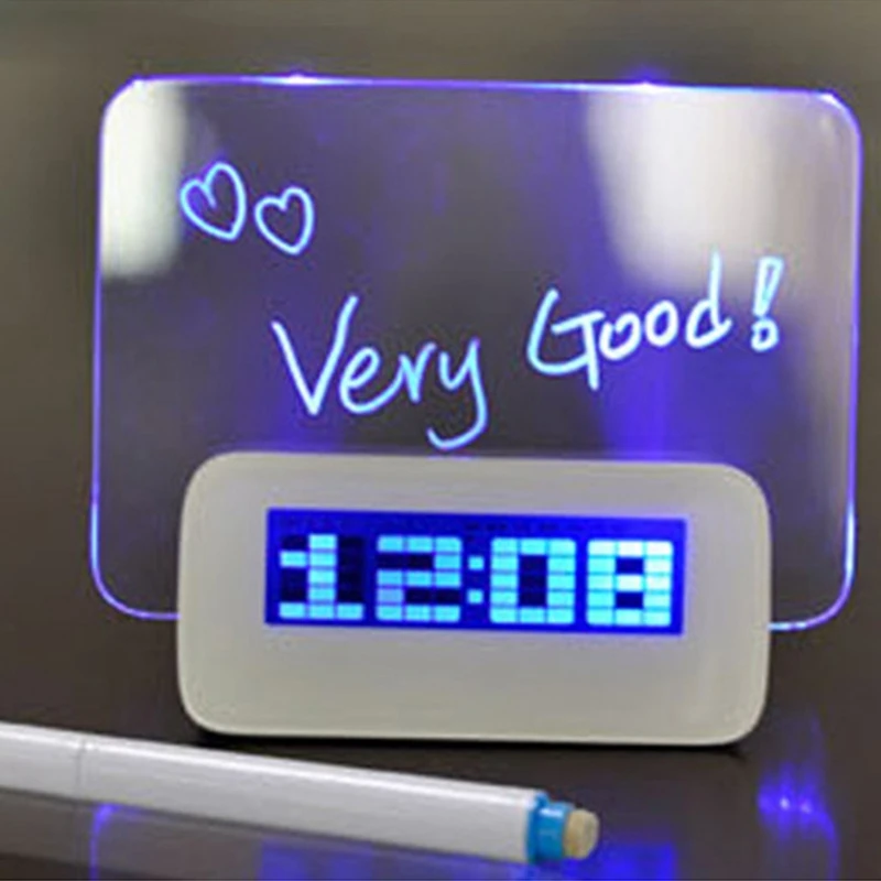 Lcd цифровой будильник люминесцентные Usb настольные часы