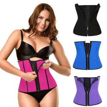 

High Quality Women Shapewear Belt Waist Trimmer Belt Fat Burning Waist Trainer Body Shaping Zipper Abdomen Belt MD88