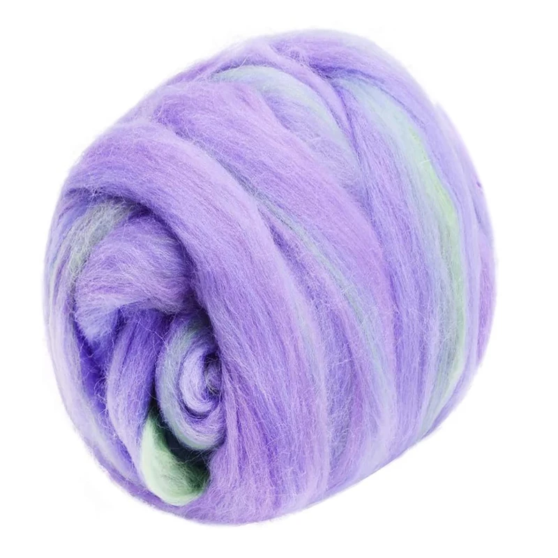 

LMDZ Wool Felting Supplies 100% Pure Wool Chunky Yarn Spinning Wool Roving for Needle Felting Wet Felting DIY Hand Spinning
