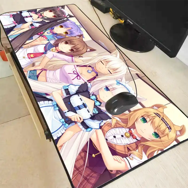 Mairuige Megumin Anime Girls Large Anime Lock Edge Mouse Pad PC Computer Mat Anti Slip Laptop PC
