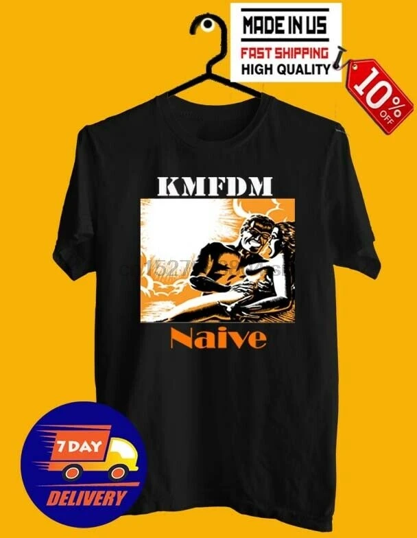 KMFDM Naive Черная Футболка размер S до 3XL | Мужская одежда