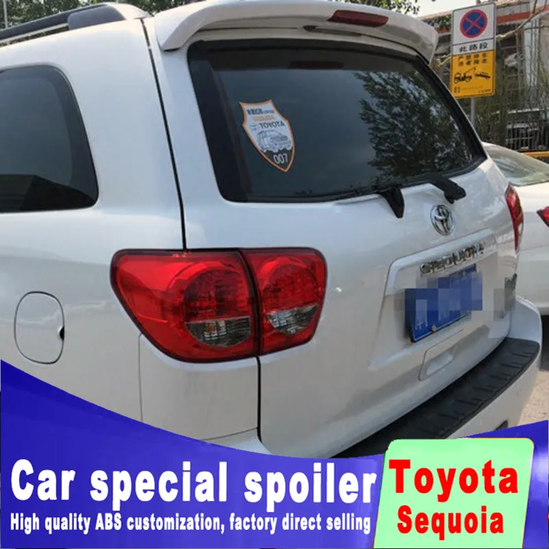 Задний спойлер для Toyota Sequoia 2001 2015 задний на заднее стекло высококачественный АБС