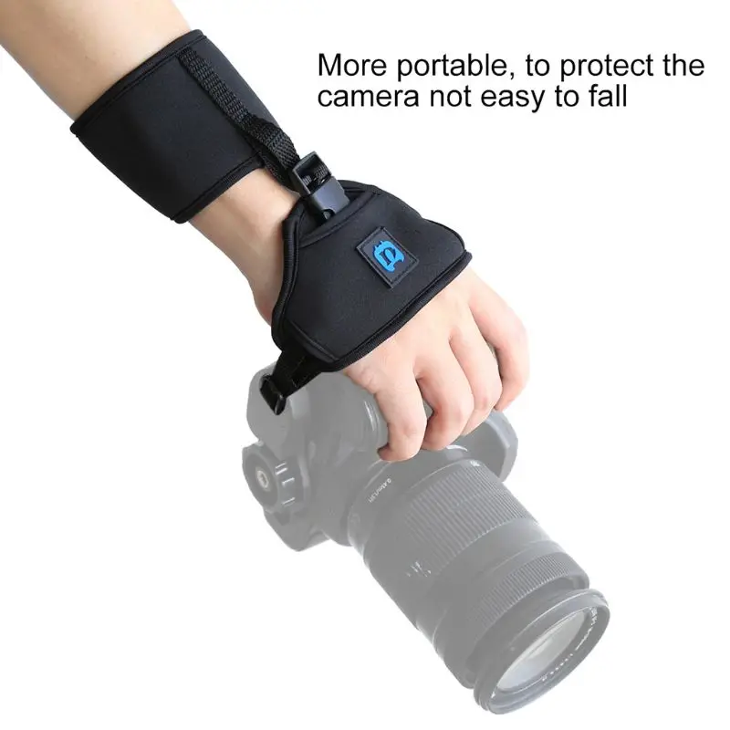 

PULUZ Soft Neoprene Hand Grip Wrist Strap With 1/4 Inch Screw Plastic Plate Professional Camera Accessory For SLR/DSLR Camera