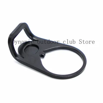 

Totrait 223/5.56 Rifle End Plate Sling Adapter 3cm Loop Airsoft 180 degree Swivels Sling Wear Resistant Matte Black Hunting