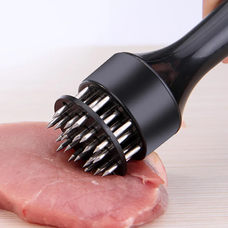 24-Pin Household Round Stainless Steel Steak Tender Meat Needle Pork Meat Tenderizer Rib Breaker Kitchen Cook Tools Meat Hammer 2