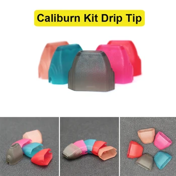 

5pcs Silicone Case Sleeve Protective Drip Tip Cap Covers Skin for Caliburn Kit Vape Pod 5 Colors