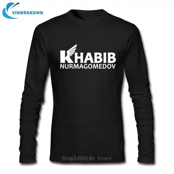 

Khabib Long Sleeve Design T shirt men Khabib Nurmagomedov The Eagle T-shirt Khabib Time Tee shirt Summer Brand Clothing Camiseta