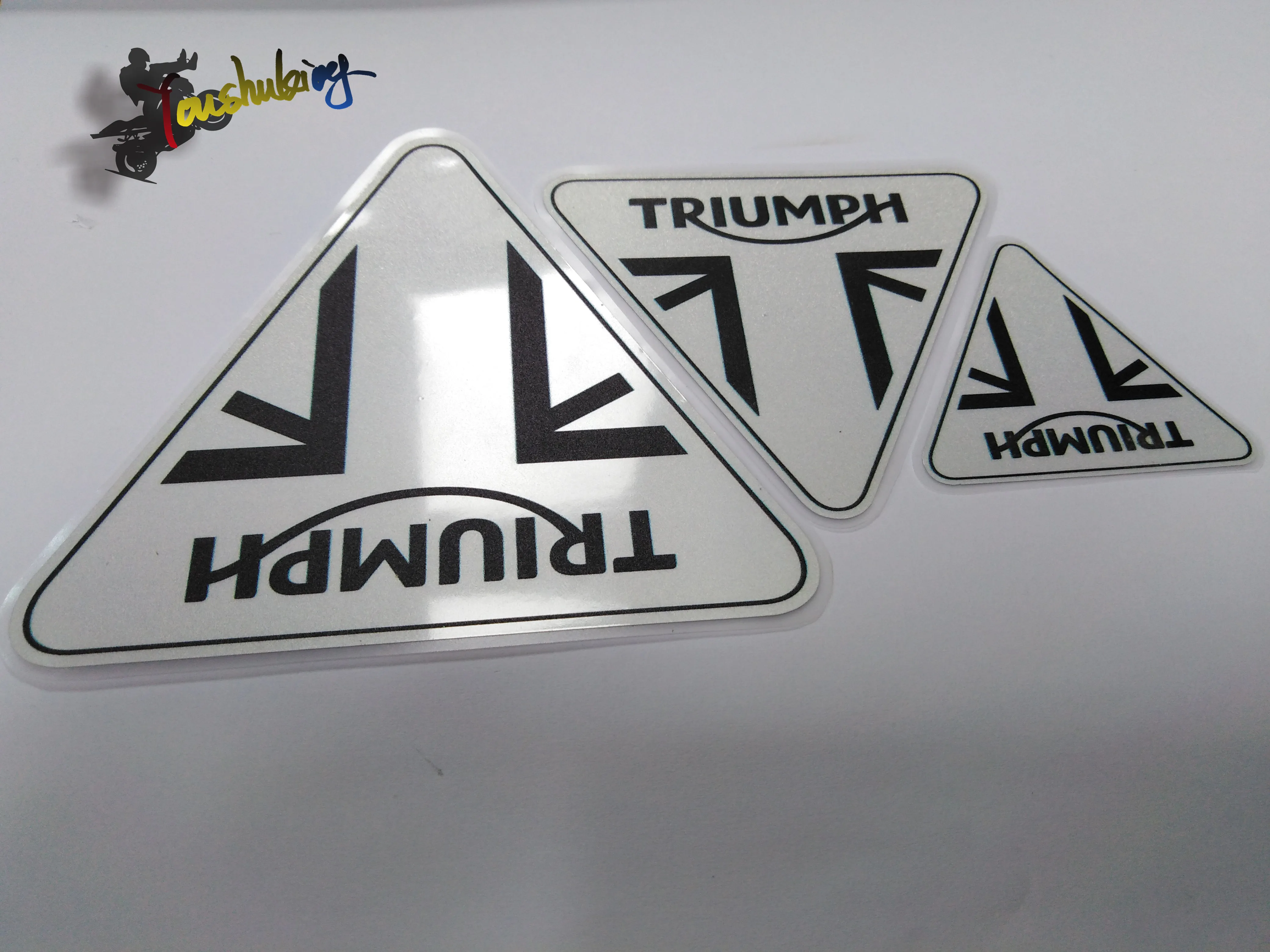 Гоночный шлем 3 м набор наклеек s для triumph логотип мотоциклетный топливный бак Предупреждение ющая этикетка Предупреждение ющая наклейка