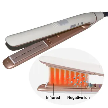

Professional Flat Iron Ionic Infrared Hair Straightener 1 Inch Ceramic Tourmaline Plates Hair Straightening Iron