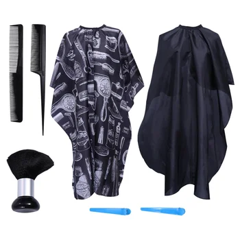 

7Pcs Professional Barber Hair Cutting Set Suit with Cape Comb for