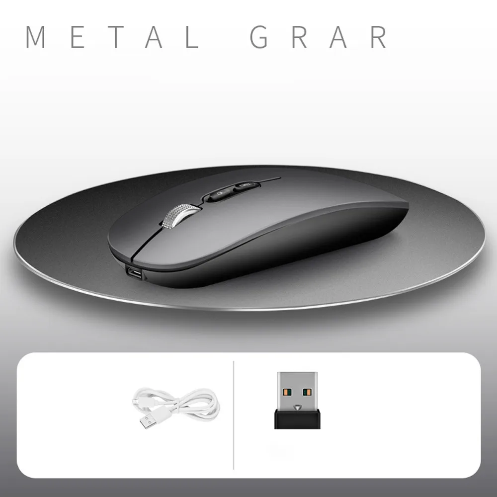 Drop hot slaes 2.4GHz Wireless Optical USB Gaming Mouse 1600DPI Rechargeable Mute Mice For PC high quality wholesales