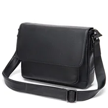 2021 New Business Leather Shoulder Bag Men's Simplicity Package Cover Type Crossbody Messenger Bag Men's IPad Bag