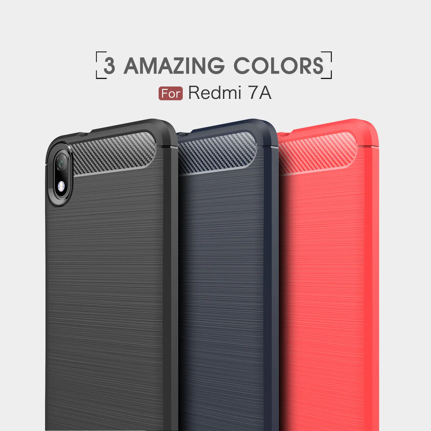 cheap Carbon Fiber Ultra thin Soft TPU Drawing Case For xiaomi redmi K20 pro 7A 6 pro 5 plus go 4x note 7 5 S2 Armor protection Cover